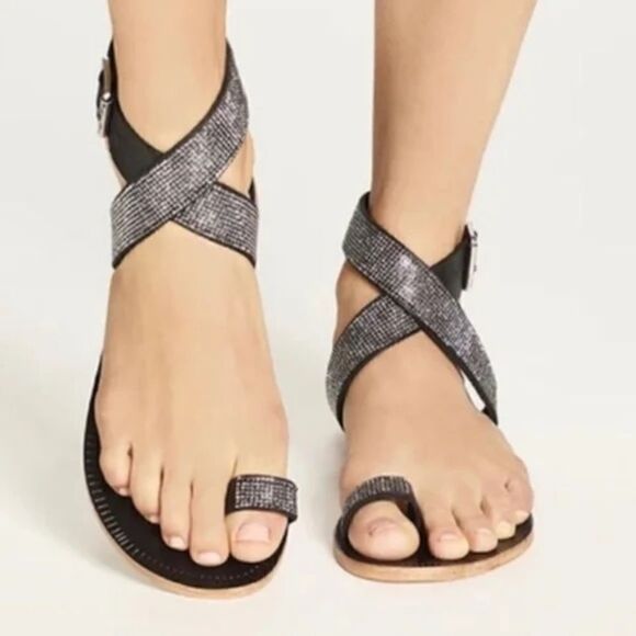 NWOT Free People Sunset Cruise Sandals size 37 - Picture 1 of 6
